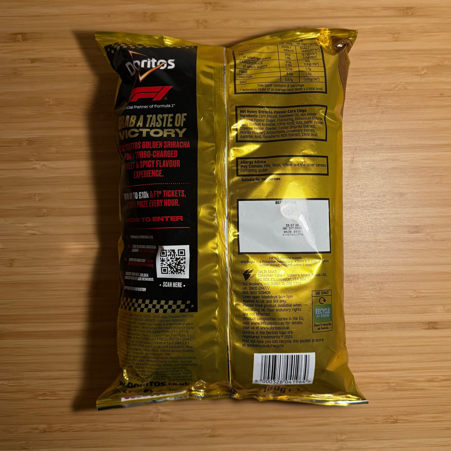 2026 Doritos Golden Sriracha 180g