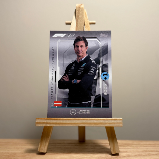 2025 Turbo Attax Formula 1 Trading Card - #39 Mercedes Aufrecht Melcher Großaspach Petronas Formula 1 Team Toto Wolff
