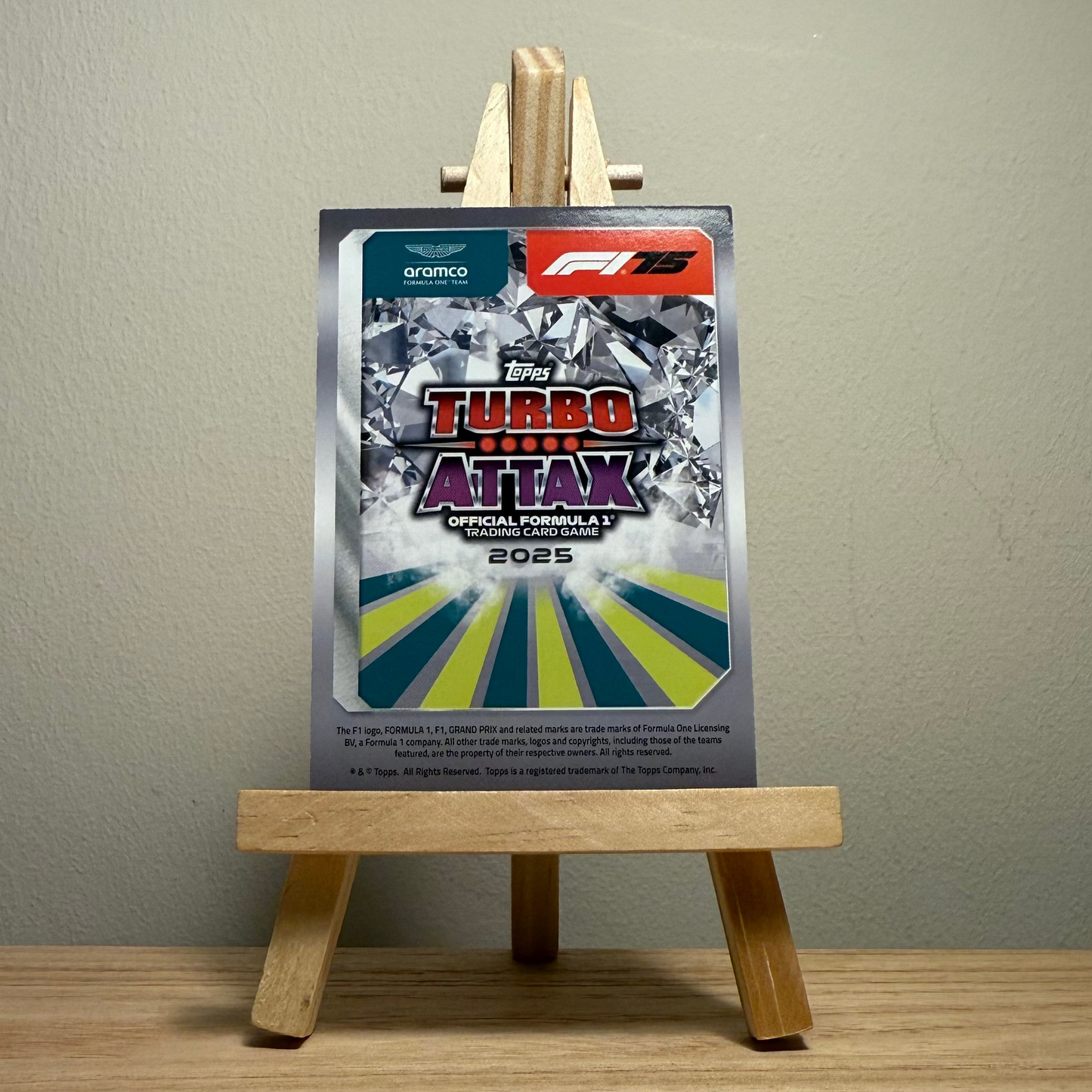 2025 Turbo Attax Formula 1 Trading Card - #122 Fernando Alonso Pole Position
