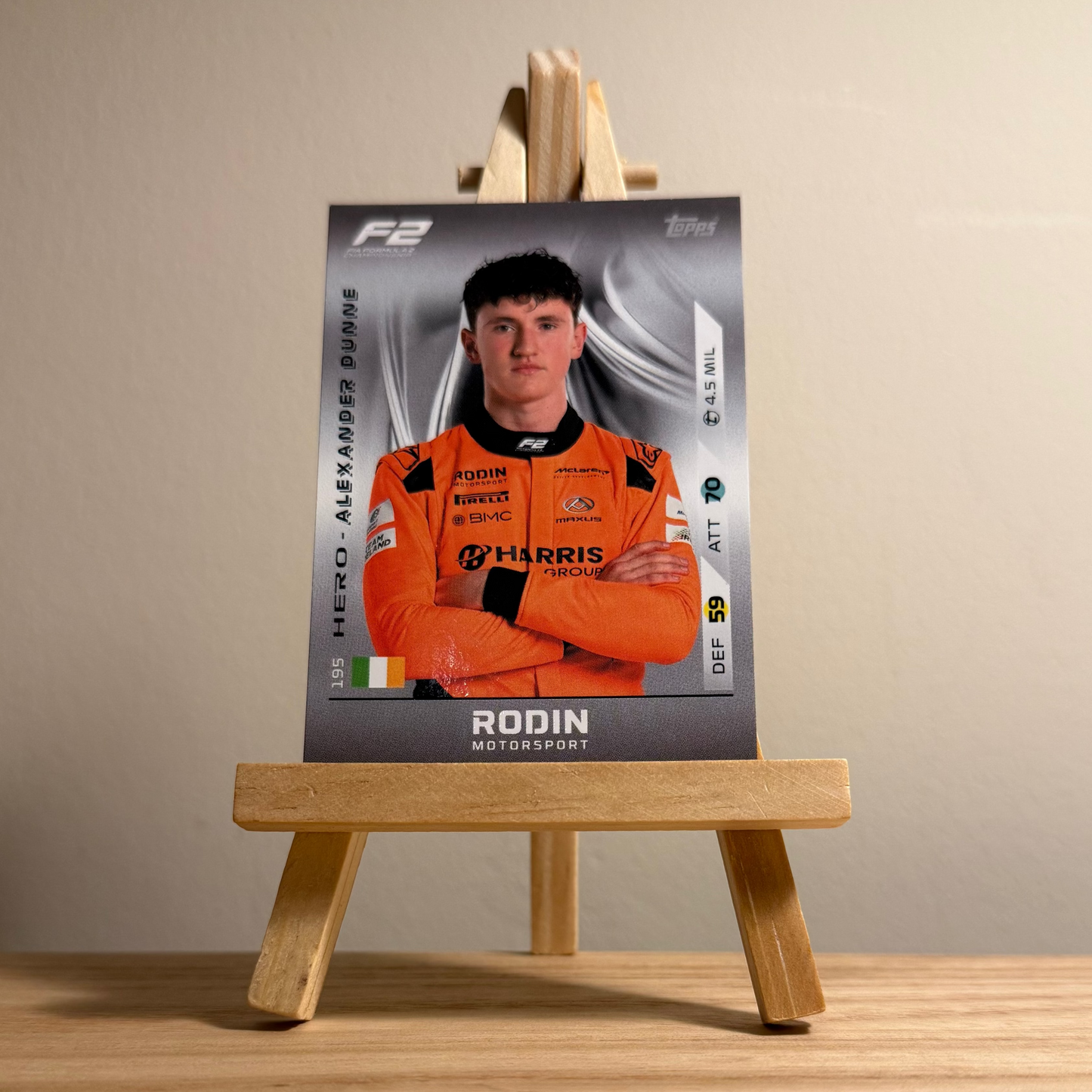 2025 Turbo Attax Formula 1 Trading Card - #195 Rodin Motorsport Alexander Dunne