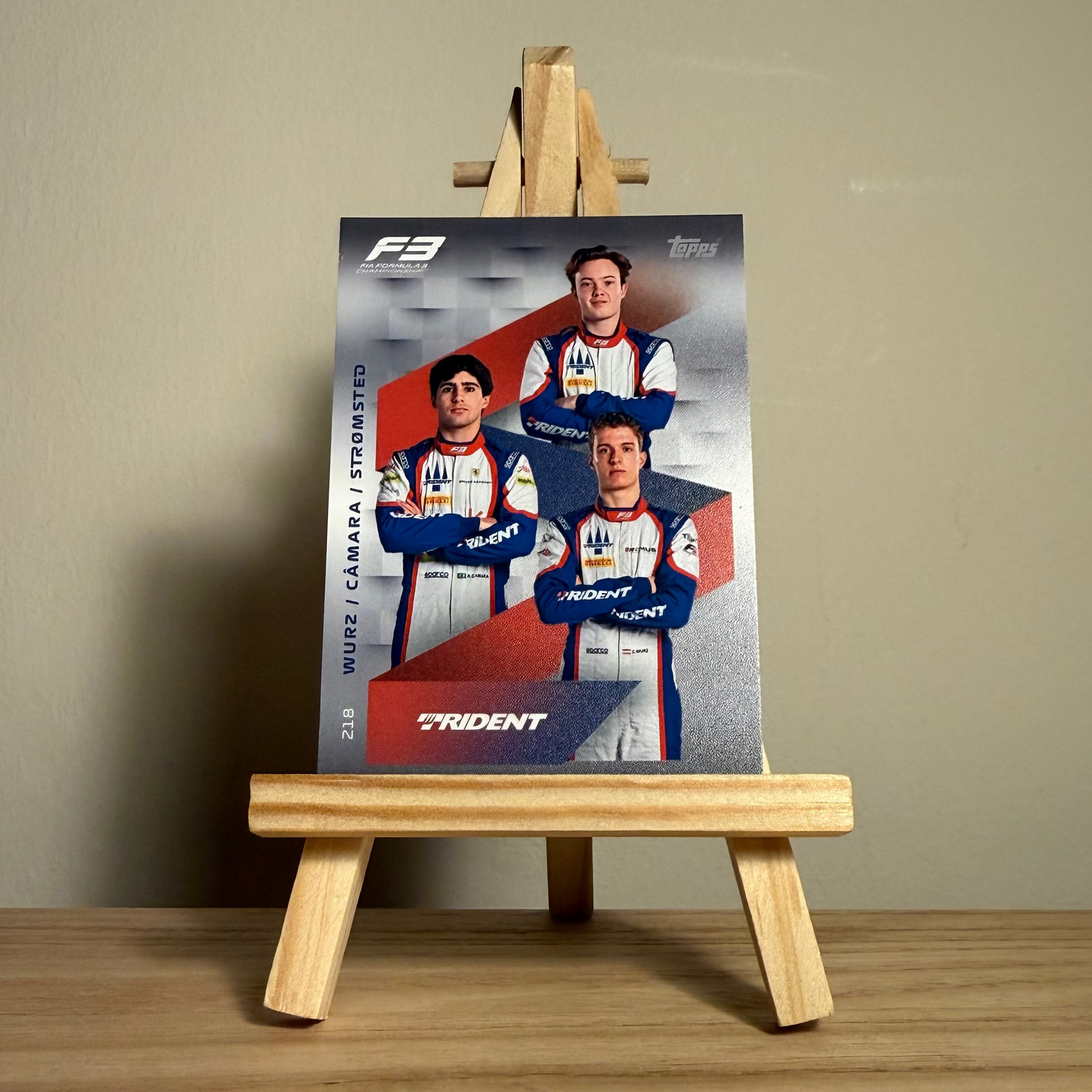 2025 Turbo Attax Formula 1 Trading Card - #218 Trident Charlie Wurz, Rafael Câmara & Noah Strømsted