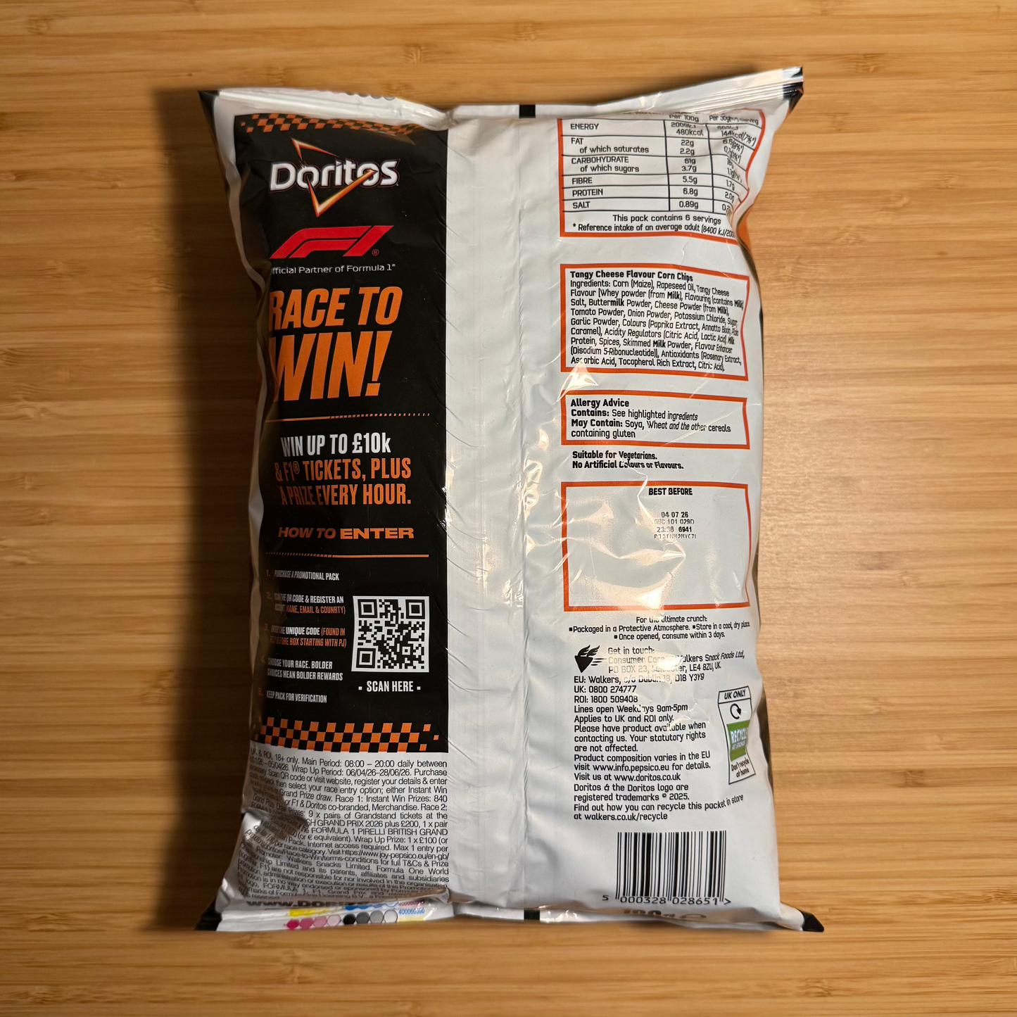 2026 Doritos Tangy Cheese 180g