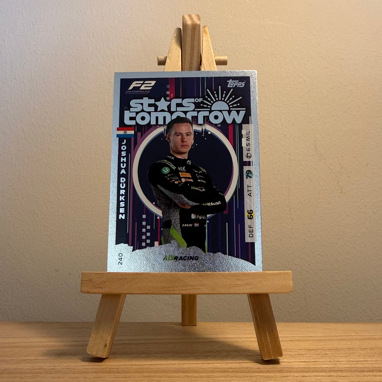 2025 Turbo Attax Formula 1 Trading Card - #240 AIX Racing Joshua Iván Dürksen Dyck Stars of Tomorrow