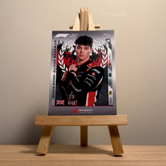 2025 Turbo Attax Formula 1 Trading Card - #258 Moneygram Haas Formula One Team Oliver Bearman Rookie Rising