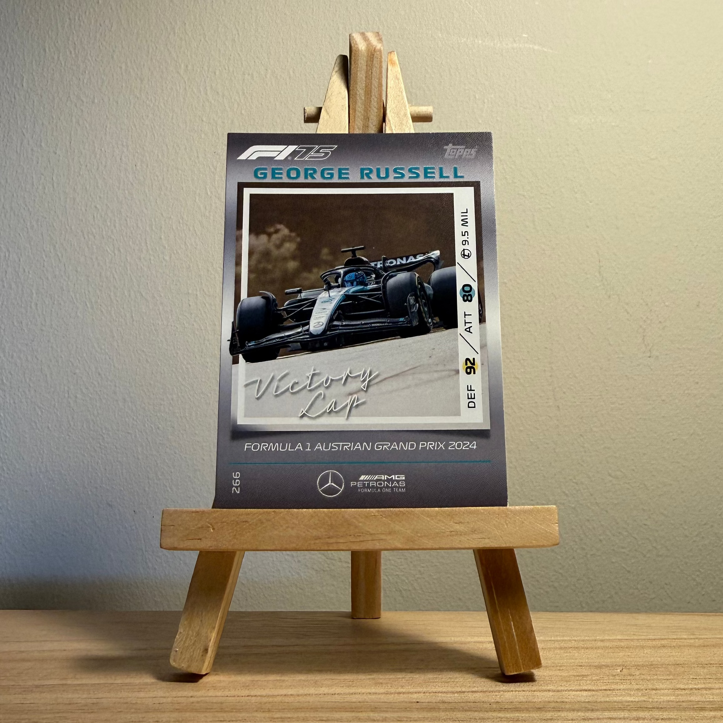 2025 Turbo Attax Formula 1 Trading Card - #266 George Russell Victory Lap