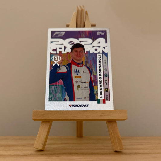 2025 Turbo Attax Formula 1 Trading Card - #279 Trident Leonardo Fornaroli Formula Three Champion