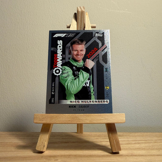 2025 Turbo Attax Formula 1 Trading Card - #281 Stake Formula One Team Kick Sauber Nico Hülkenberg Topps Awards Underdog of the Season