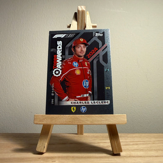 2025 Turbo Attax Formula 1 Trading Card - #286 Scuderia Ferrari Hewlett Packard Charles Leclerc Topps Awards Smoothest Driver of the Year