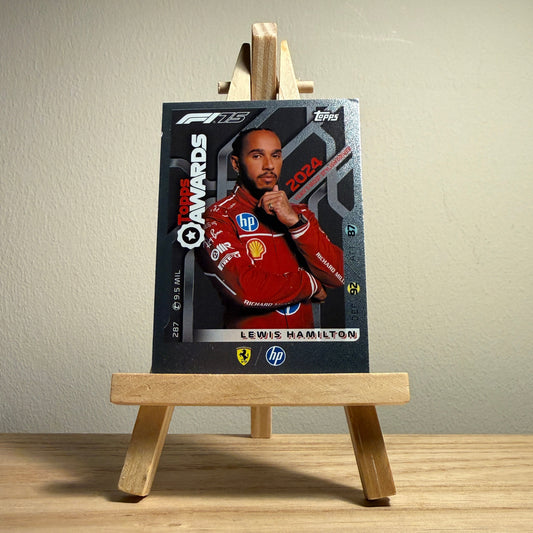 2025 Turbo Attax Formula 1 Trading Card - #287 Scuderia Ferrari Hewlett Packard Lewis Hamilton Topps Awards Year's Most Stylish Driver