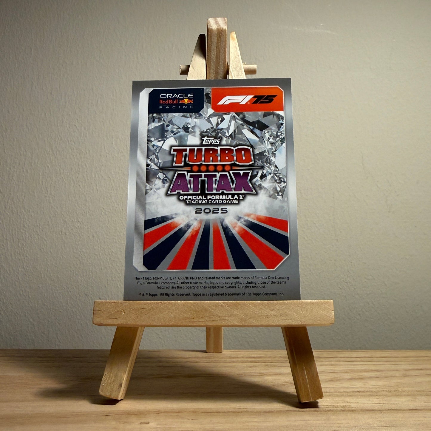 2025 Turbo Attax Formula 1 Trading Card - #288 Oracle Red Bull Racing Max Verstappen Topps Awards Driver of the Season