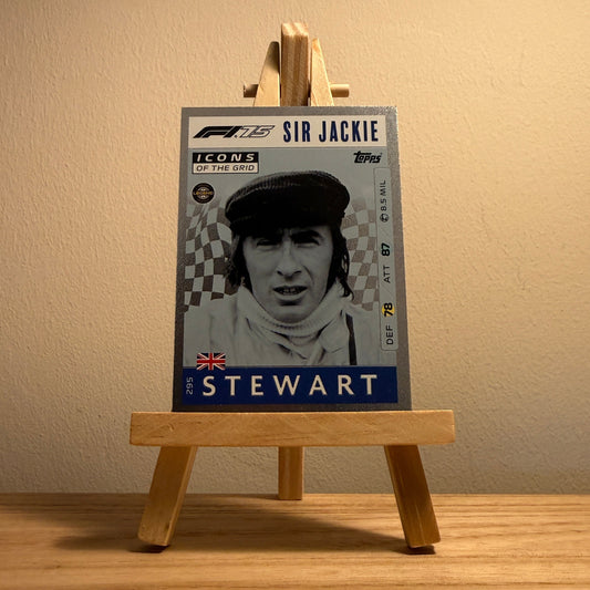 2025 Turbo Attax Formula 1 Trading Card - #296 Icons of the Grid Jackie Stewart